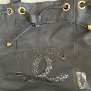 SEQUIN TOTE BAG (make up)